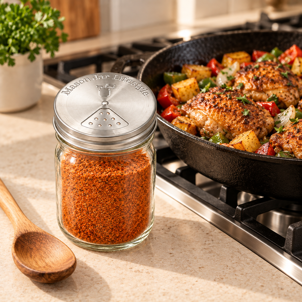 Mason Jar Shaker Lid