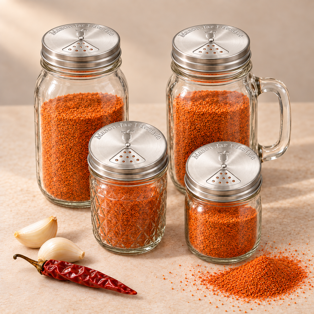 Mason Jar Shaker Lid